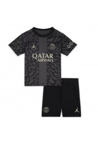Paris Saint-Germain Babyklær Tredje Fotballdrakt til barn 2023-24 Korte ermer (+ Korte bukser)